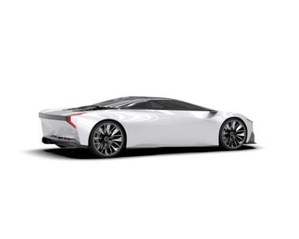 Realistic sport car isolated on background. 3d rendering - illustration png