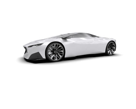 Realistic sport car isolated on background. 3d rendering - illustration png