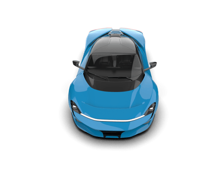 Realistic sport car isolated on background. 3d rendering - illustration png