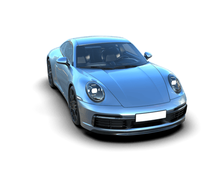 Realistic sport car isolated on background. 3d rendering - illustration png
