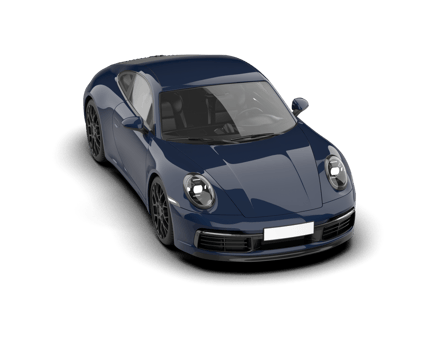 Realistic sport car isolated on background. 3d rendering - illustration png