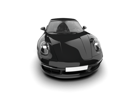 Realistic sport car isolated on background. 3d rendering - illustration png