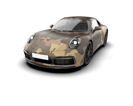Realistic sport car isolated on background. 3d rendering - illustration png