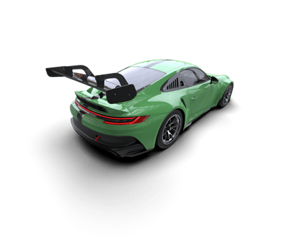 Realistic sport car isolated on background. 3d rendering - illustration png
