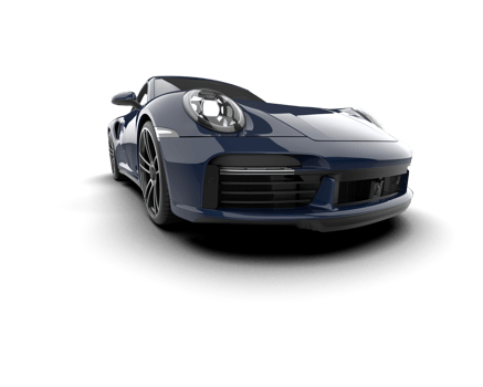 Realistic sport car isolated on background. 3d rendering - illustration png