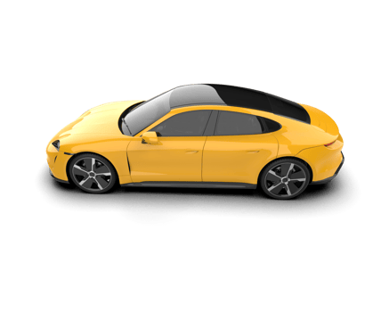 Realistic sport car isolated on background. 3d rendering - illustration png