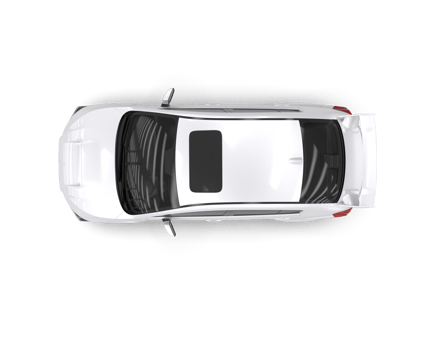 Realistic sport car isolated on background. 3d rendering - illustration png