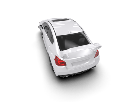 Realistic sport car isolated on background. 3d rendering - illustration png