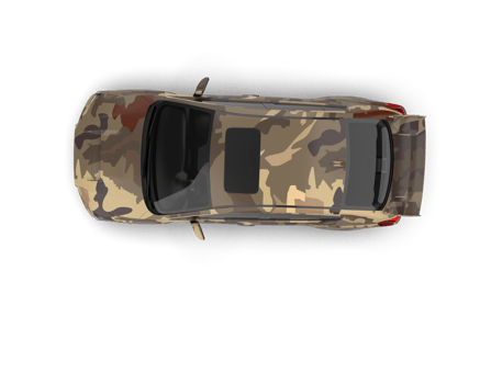 Realistic sport car isolated on background. 3d rendering - illustration png