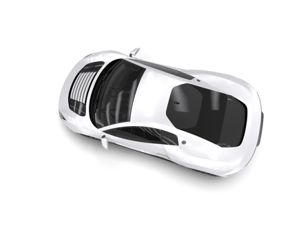 Realistic sport car isolated on background. 3d rendering - illustration png