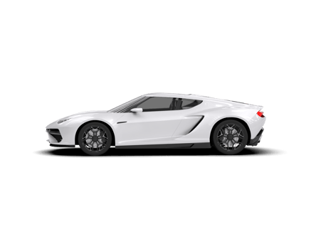 Realistic sport car isolated on background. 3d rendering - illustration png