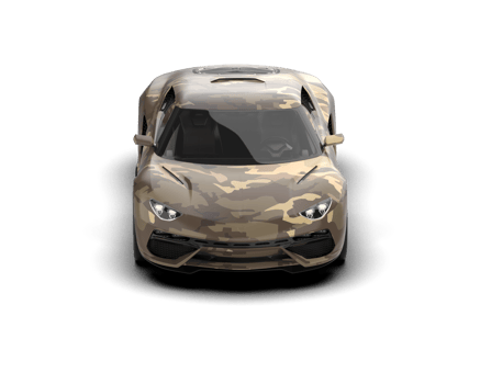 Realistic sport car isolated on background. 3d rendering - illustration png