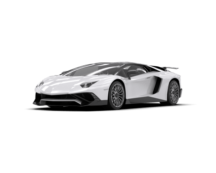 Realistic sport car isolated on background. 3d rendering - illustration png