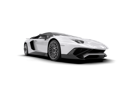Realistic sport car isolated on background. 3d rendering - illustration png