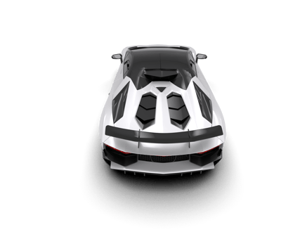Realistic sport car isolated on background. 3d rendering - illustration png