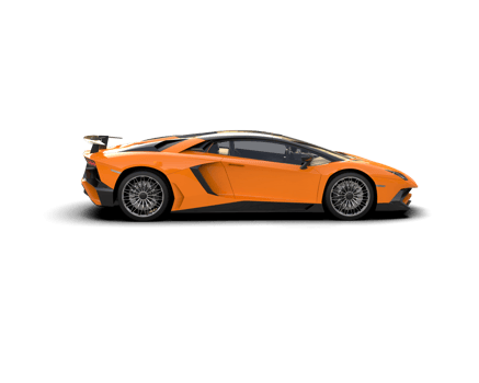 Realistic sport car isolated on background. 3d rendering - illustration png