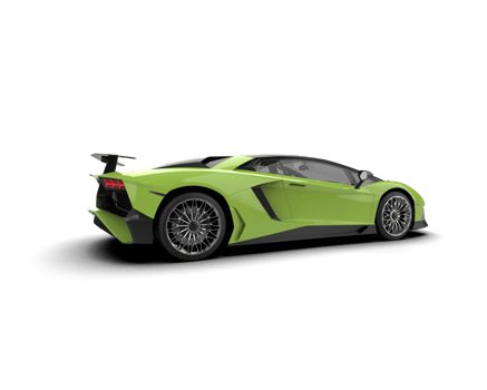 Realistic sport car isolated on background. 3d rendering - illustration png