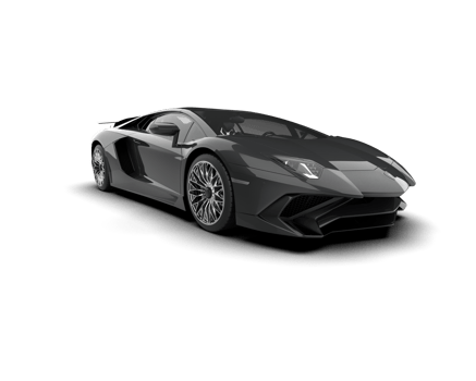 Realistic sport car isolated on background. 3d rendering - illustration png