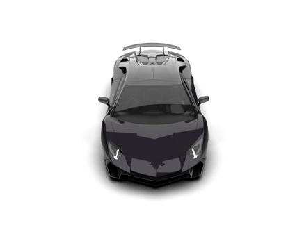 Realistic sport car isolated on background. 3d rendering - illustration png