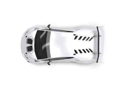 Realistic sport car isolated on background. 3d rendering - illustration png