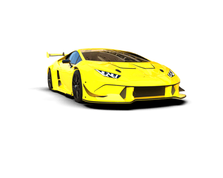 Realistic sport car isolated on background. 3d rendering - illustration png