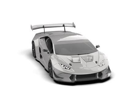 Realistic sport car isolated on background. 3d rendering - illustration png