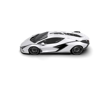 Realistic sport car isolated on background. 3d rendering - illustration png