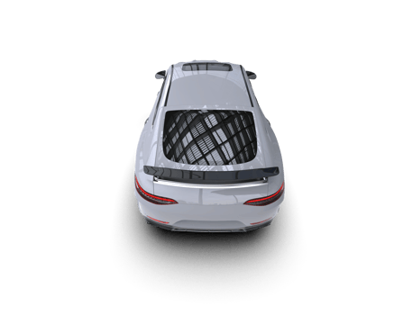 Realistic sport car isolated on background. 3d rendering - illustration png