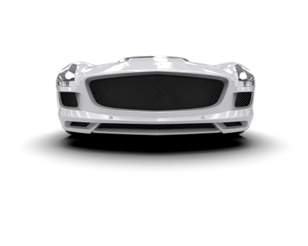 Realistic sport car isolated on background. 3d rendering - illustration png