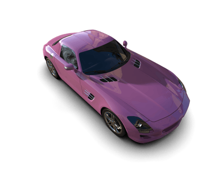 Realistic sport car isolated on background. 3d rendering - illustration png