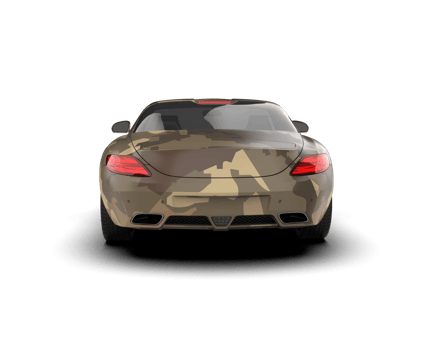 Realistic sport car isolated on background. 3d rendering - illustration png