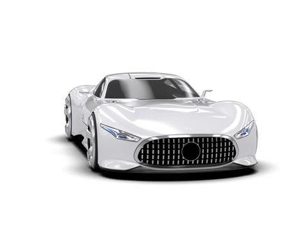 Realistic sport car isolated on background. 3d rendering - illustration png
