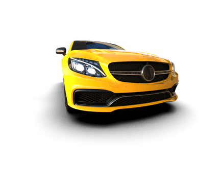 Realistic sport car isolated on background. 3d rendering - illustration png