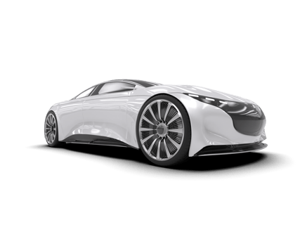Realistic sport car isolated on background. 3d rendering - illustration png