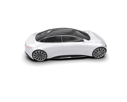 Realistic sport car isolated on background. 3d rendering - illustration png