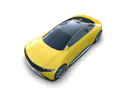 Realistic sport car isolated on background. 3d rendering - illustration png