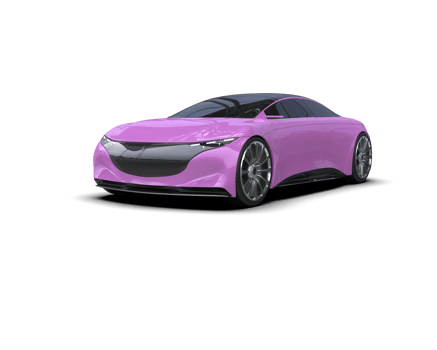 Realistic sport car isolated on background. 3d rendering - illustration png