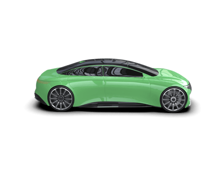 Realistic sport car isolated on background. 3d rendering - illustration png