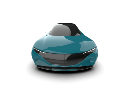 Realistic sport car isolated on background. 3d rendering - illustration png