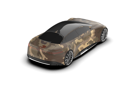 Realistic sport car isolated on background. 3d rendering - illustration png
