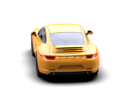 Realistic sport car isolated on background. 3d rendering - illustration png