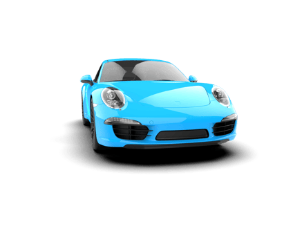 Realistic sport car isolated on background. 3d rendering - illustration png