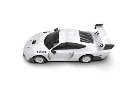 Realistic sport car isolated on background. 3d rendering - illustration png