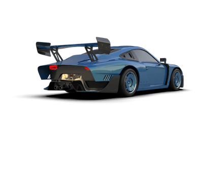 Realistic sport car isolated on background. 3d rendering - illustration png
