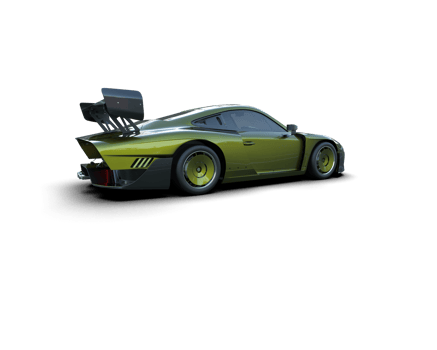 Realistic sport car isolated on background. 3d rendering - illustration png