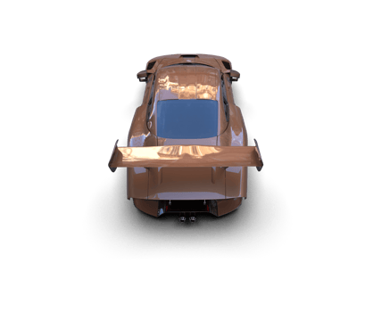 Realistic sport car isolated on background. 3d rendering - illustration png