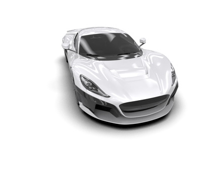 Realistic sport car isolated on background. 3d rendering - illustration png