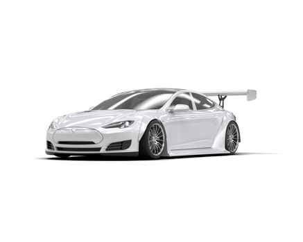 Realistic sport car isolated on background. 3d rendering - illustration png