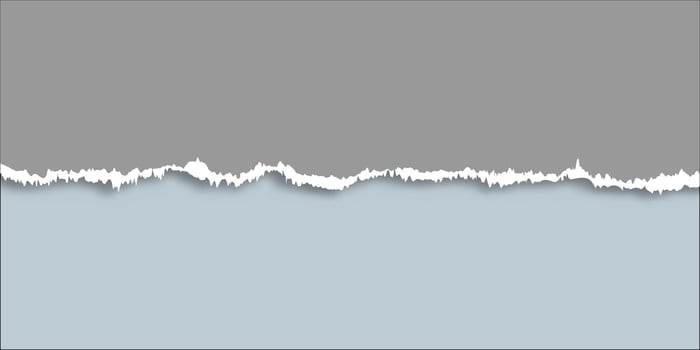 Abstract banner with a torn paper design vector