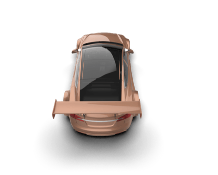 Realistic sport car isolated on background. 3d rendering - illustration png